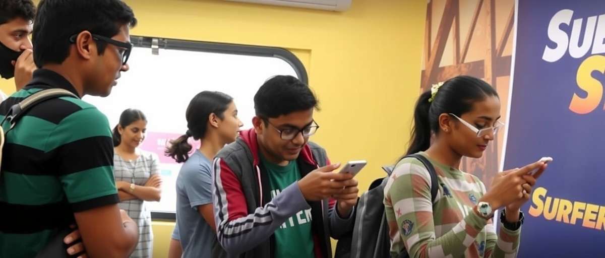 Subway Surfers India Community Subway Surfers India players in New Delhi enjoying the game during a community event